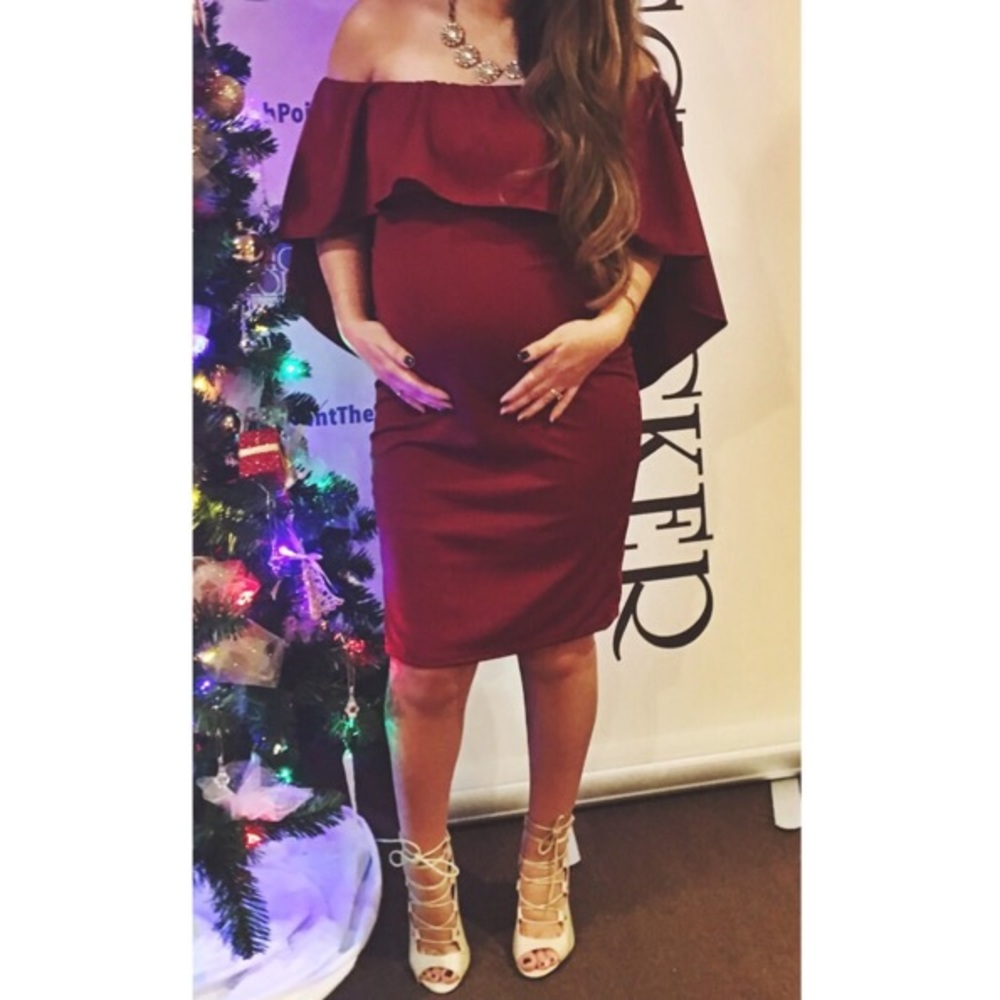 Maternity Cape Dress